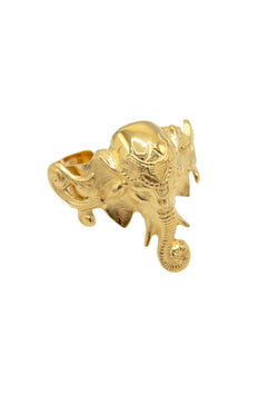 Elephant Gold Cuff