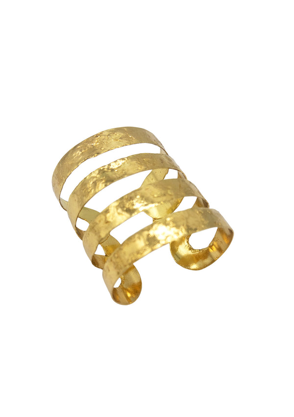 Large Gold Open Cuff