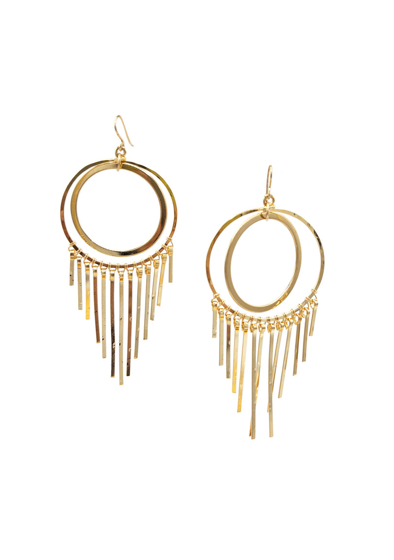 Gold Fringe Earrings