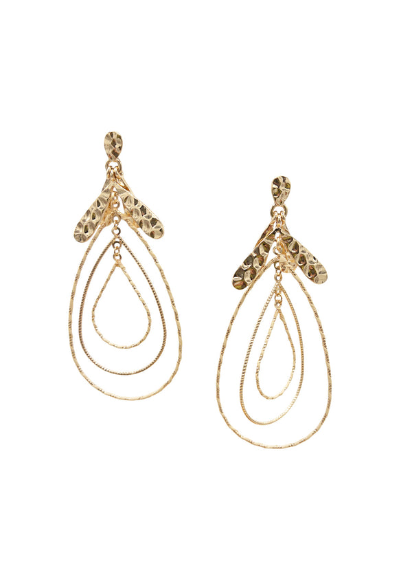 Gold Multi Link Earrings